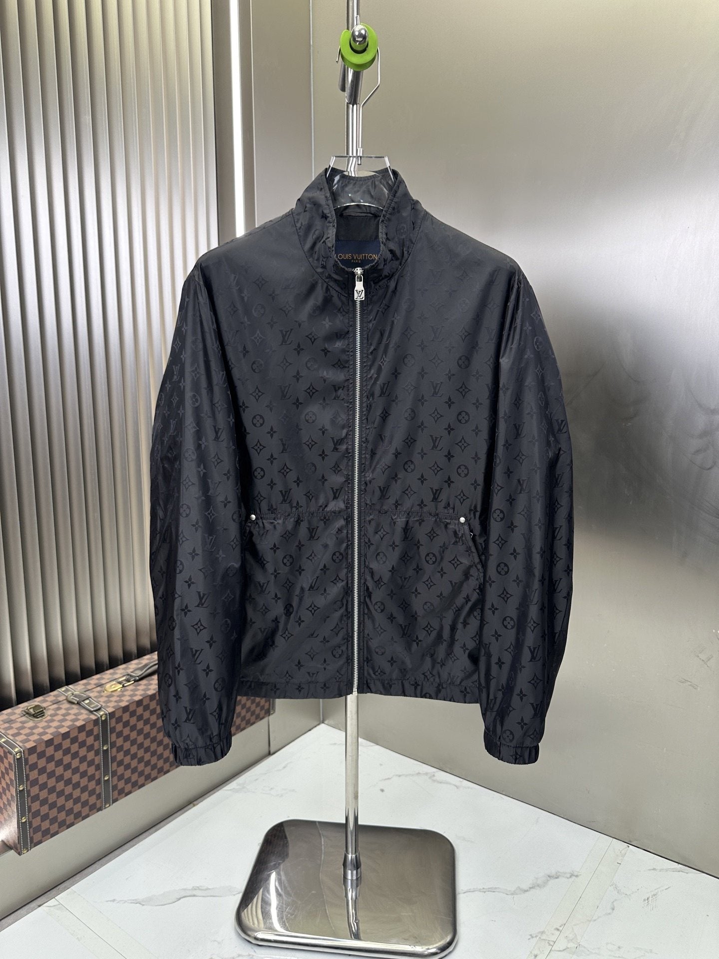LV All-Over Monogram Zip-Front Jacket — hero