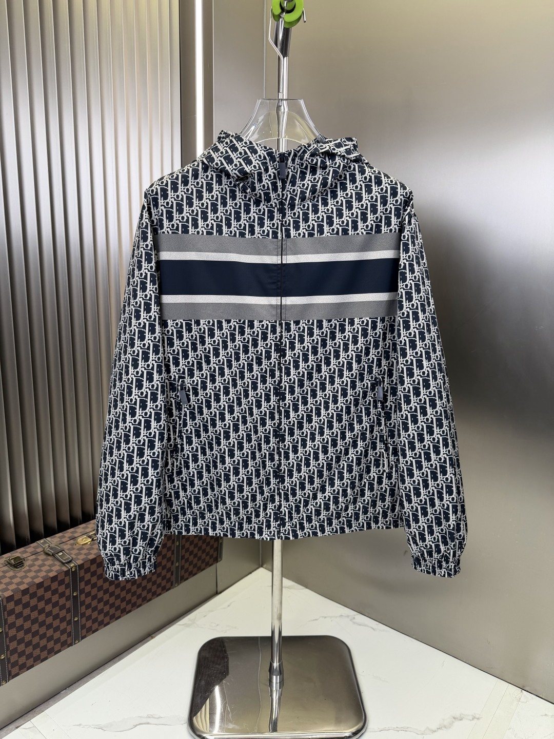 2026 Original Jacket Hooded Monogram Stripe Jacket — hero