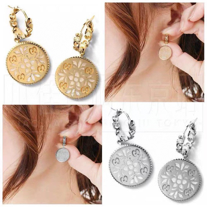 18K Double GucciIcon Blooms Earrings