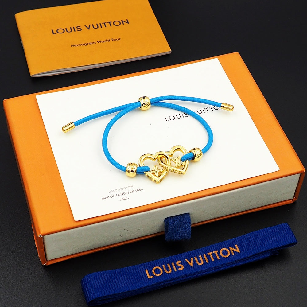 18K Louis Vuitton My Love Blue Bracelet
