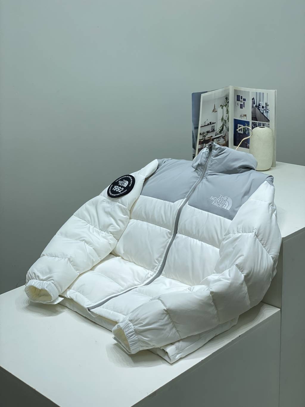 The North Face Color-Block Puffer Jacket — hero