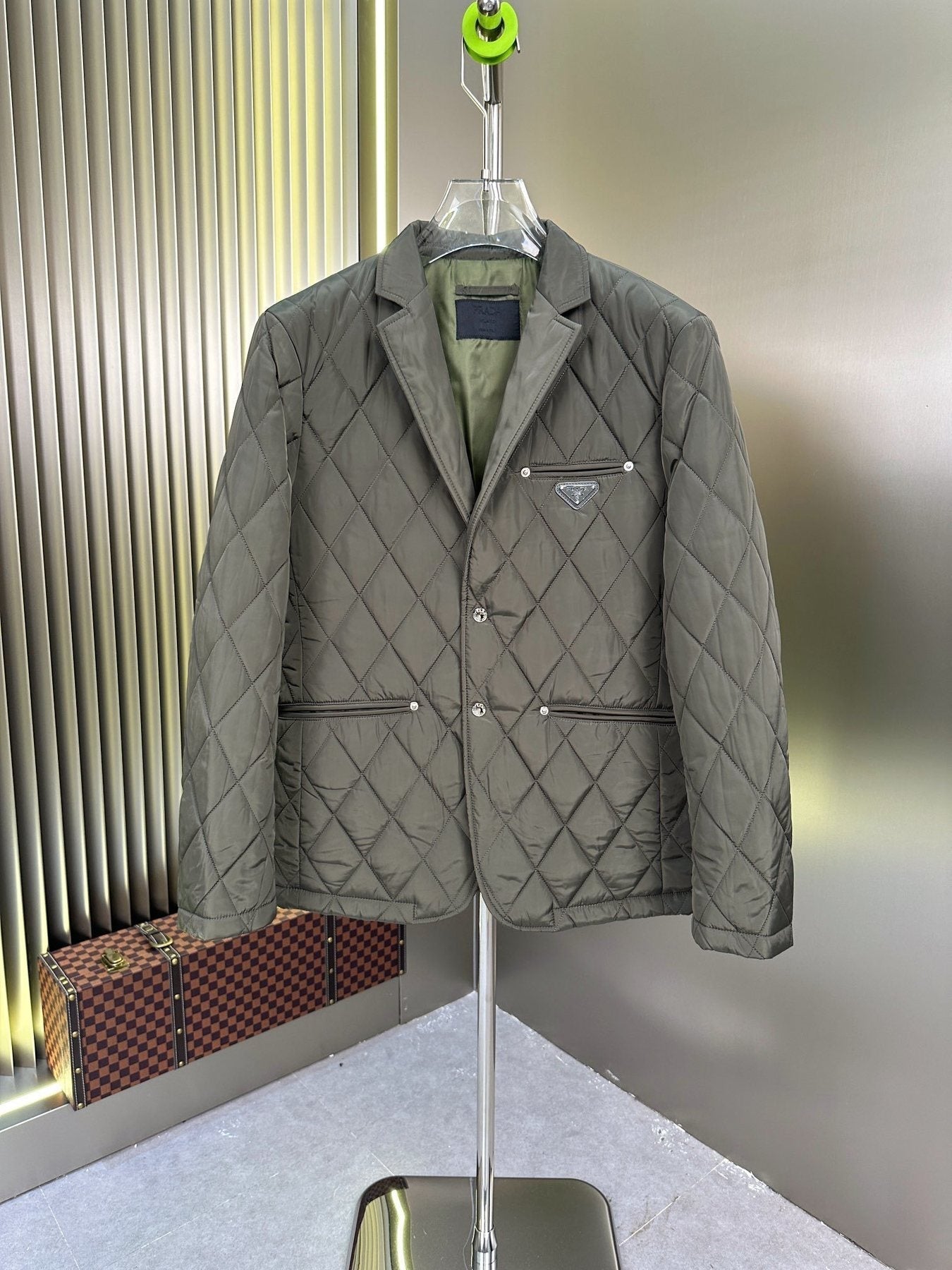 Prada Diamond-Quilted Padded Jacket — front