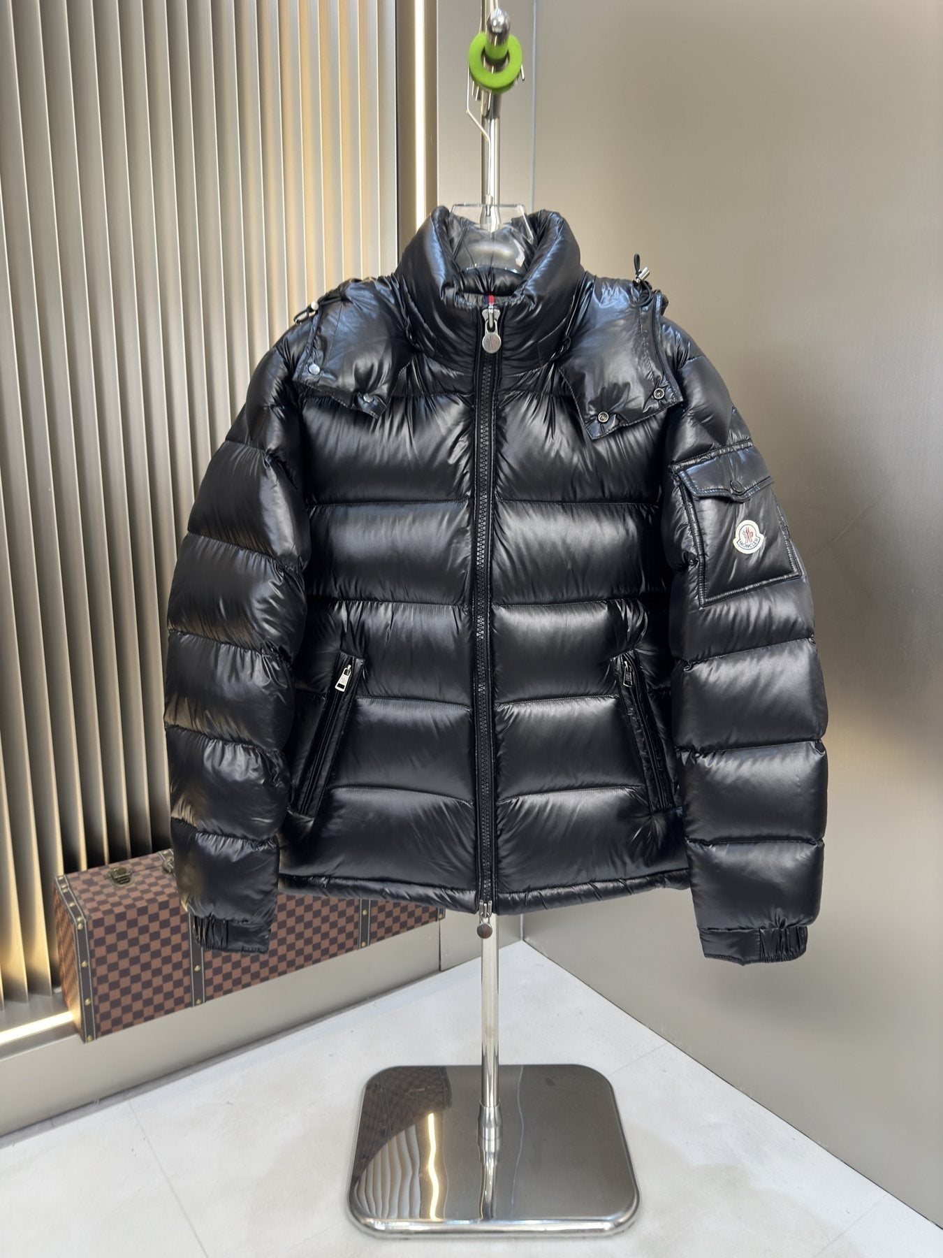 Moncler Maya Hooded Puffer Coat — front
